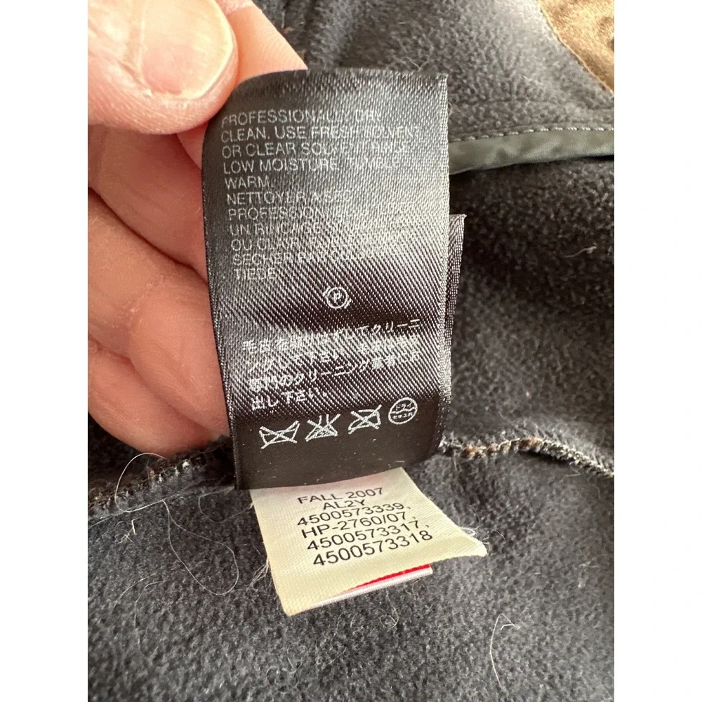 The North Face Plaid Fleece Full Zip Jacket Men's‎ XXL Vintage Tweed